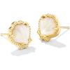 imageKendra Scott Brynne Shell Stud Earrings Fashion Jewelry for WomenIVORY MOTHER OF PEARL
