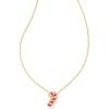imageKendra Scott Candy Cane Pendant Necklace 14k Gold Plated Brass Fashion Jewelry for Women