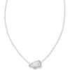 imageKendra Scott Cheer Short Pendant Necklace Fashion Jewelry for WomenRHODIUM  WHITE MOTHER OF PEARL