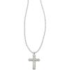 imageKendra Scott Cross Crystal Pendant Necklace Fashion Jewelry for WomenRHODIUM  WHITE CRYSTAL