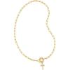 imageKendra Scott Cross Link and Chain Necklace Fashion Jewelry for WomenGOLD METAL