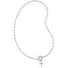 imageKendra Scott Cross Link and Chain Necklace Fashion Jewelry for WomenRHODIUM METAL