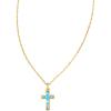 imageKendra Scott Cross Pendant Necklace for Women Fashion JewelryGOLD  PERIWINKLE OPAL