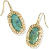 imageKendra Scott Dani Figaro Frame Drop Earrings Fashion Jewelry for WomenGOLD  DEEP AQUA ILLUSION