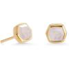 imageKendra Scott Davie Stud Earrings in 18K Gold Vermeil Fine Jewelry for Women Rainbow Moonstone