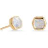 imageKendra Scott Davie Stud Earrings in 18K Gold Vermeil Fine Jewelry for Women Rock Crystal