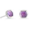 imageKendra Scott Davie Stud Earrings in Sterling Silver Fine Jewelry for Women Amethyst