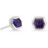 imageKendra Scott Davie Stud Earrings in Sterling Silver Fine Jewelry for Women Iolite