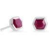 imageKendra Scott Davie Stud Earrings in Sterling Silver Fine Jewelry for Women Ruby