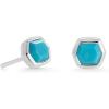 imageKendra Scott Davie Stud Earrings in Sterling Silver Fine Jewelry for Women Turquoise