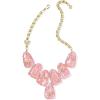 imageKendra Scott Dolly Parton Harlow Statement Necklace in Light Pink Iridescent Abalone 14k GoldPlated Brass Fashion Jewelry for Women