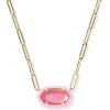 imageKendra Scott Elisa Enamel Frame Paperclip Necklace Fashion Jewelry for WomenBRIGHT PINK ILLUSION