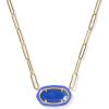 imageKendra Scott Elisa Enamel Frame Paperclip Necklace Fashion Jewelry for WomenCOBALT ILLUSION