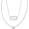 imageKendra Scott Elisa Gift Set Of 2 Fashion Jewelry for WomenRHODIUM  IVORY MOTHER OF PEARL