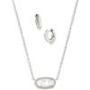 imageKendra Scott Elisa Mikki Gift Set Fashion Jewelry for WomenRHODIUM  IVORY MOTHER OF PEARL