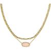 imageKendra Scott Elisa Multi Strand Necklace for Women Fashion JewelryGOLD  ROSE QUARTZ