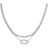imageKendra Scott Elisa Multi Strand Necklace for Women Fashion JewelryRHODIUM  IVORY MOTHER OF PEARL