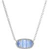 RHODIUM - PERIWINKLE CATS EYE