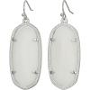 imageKendra Scott Elle Drop Earrings for WomenWhite MotherofPearlRhodium plated