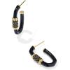 imageKendra Scott Emery Enamel Hoop Earrings Fashion Jewelry for WomenGOLD  BLACK MIX