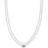 imageKendra Scott Emilie Multi Strand Necklace Fashion Jewelry for WomenRHODIUM PLATINUM DRUSY
