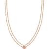 imageKendra Scott Emilie Multi Strand Necklace Fashion Jewelry for WomenROSE GOLD SAND DRUSY