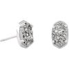 imageKendra Scott Emilie Stud Earrings for Women Fashion JewelryRHODIUM PLATINUM DRUSY