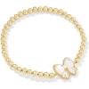 imageKendra Scott Haley Bow Stretch Bracelet Fashion Jewelry for WomenGOLD  IVORY MOTHER OF PEARL