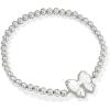 imageKendra Scott Haley Bow Stretch Bracelet Fashion Jewelry for WomenRHODIUM  IVORY MOTHER OF PEARL