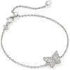 imageKendra Scott Lillia Crystal Delicate Bracelet Fashion Jewelry for WomenRHODIUM  WHITE CRYSTAL
