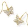 imageKendra Scott Lillia Crystal Drop Earrings Fashion Jewelry for WomenGOLD  WHITE CRYSTAL