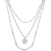 imageKendra Scott Medallion Triple Strand Necklace Fashion Jewelry for WomenRHODIUM