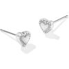 imageKendra Scott Mini Ari Heart Stud Earring Fashion Jewelry for WomenRHODIUM  IVORY MOTHER OF PEARL