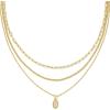 imageKendra Scott Mini Elisa Triple Strand Necklace Fashion Jewelry for WomenIRIDESCENT DRUSY