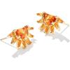 imageKendra Scott Samantha Sun Stud Earrings Fashion Jewelry for WomenORANGE GLASS