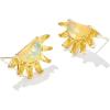 imageKendra Scott Samantha Sun Stud Earrings Fashion Jewelry for WomenYELLOW OPALESCENT RESIN