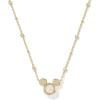 imageKendra Scott x Disney Mickey Mouse Short Pendant Necklace Fashion Jewelry for WomenGOLD  WHITE PEARL