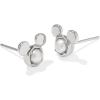 imageKendra Scott x Disney Mickey Mouse Stud Earrings Fashion Jewelry for WomenRHODIUM  WHITE PEARL