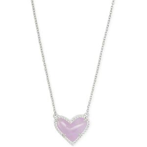 imageKendra Scott Ari Heart Adjustable Length Pendant Necklace for Women Fashion JewelryAmethyst