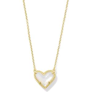 imageKendra Scott Ari Heart Adjustable Length Pendant Necklace for Women Fashion JewelryIVORY MOTHER OF PEARL