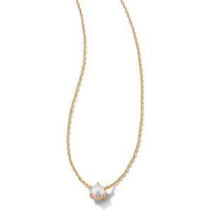 imageKendra Scott Ashton Pendant Necklace in White Pearl Fashion Jewelry for WomenGOLD  WHITE PEARL