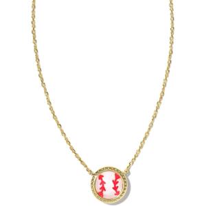 imageKendra Scott Baseball Short Pendant Necklace Fashion Jewelry for WomenGOLD
