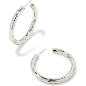 imageKendra Scott Colette Large Hoop Earrings Fashion Jewelry for WomenRHODIUM