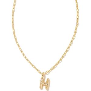 imageKendra Scott Crystal Letter Short Pendant Necklace Fashion Jewelry for WomenLetter H GOLDPLATED