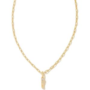 imageKendra Scott Crystal Letter Short Pendant Necklace Fashion Jewelry for WomenLetter I GOLDPLATED
