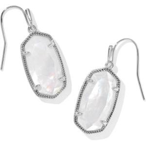 imageKendra Scott Dani Drop Earrings for Women Fashion JewelryRHODIUM  IVORY MOTHER OF PEARL