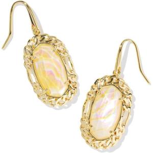 imageKendra Scott Dani Figaro Frame Drop Earrings Fashion Jewelry for WomenGOLD  IRIDESCENT ABALONE