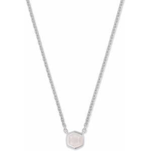 imageKendra Scott Davie Pendant Necklace in Sterling Silver Fine Jewelry for Women Rainbow Moonstone