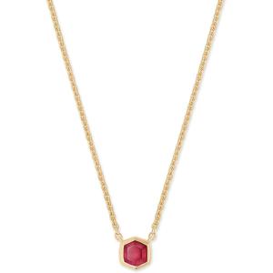 imageKendra Scott Davie Pendant Necklace18K GOLD VERMEIL  RED GARNET