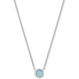imageKendra Scott Davie Pendant NecklaceSTERLING SILVER  AQUAMARINE